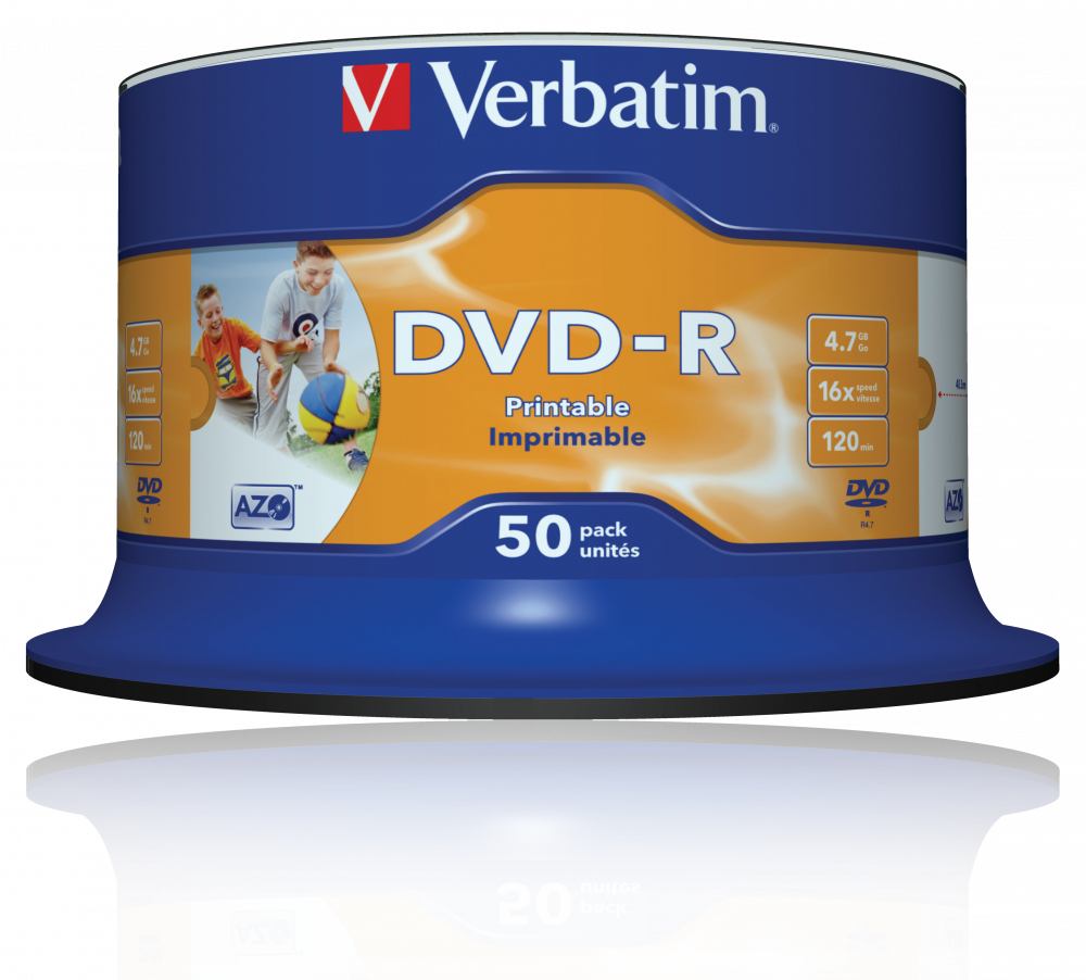 DVD-R Wide Inkjet Printable No ID Brand