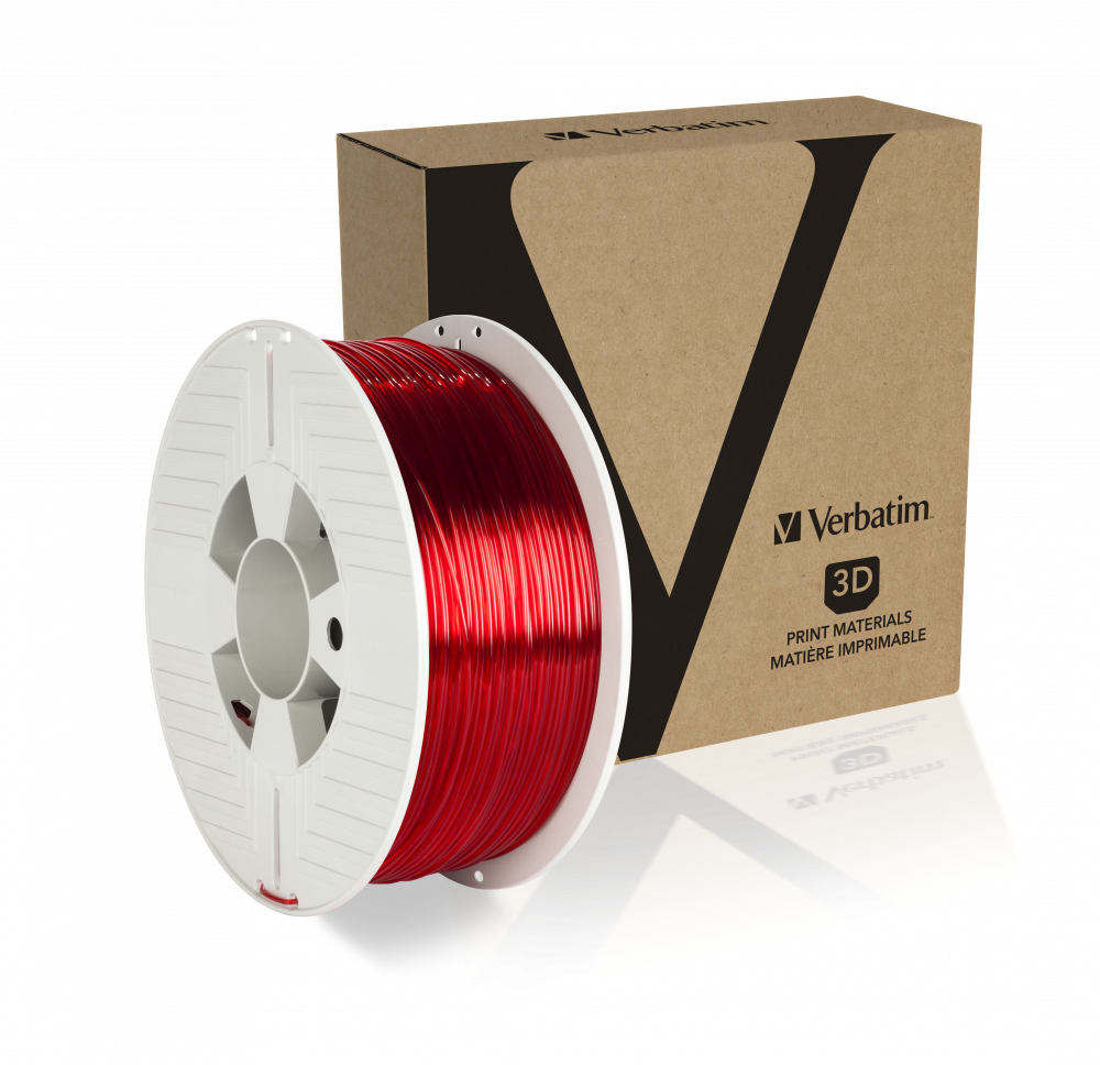 Verbatim PET-G filament 1.75 mm - Red Transparent
