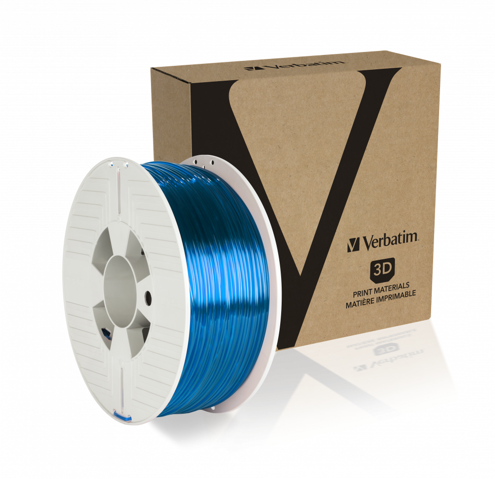 Verbatim PET-G filament 2.85 mm - Blue Transparent