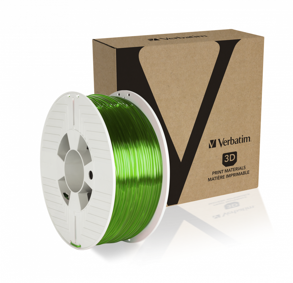 Verbatim PET-G filament 2.85 mm - Green Transparent