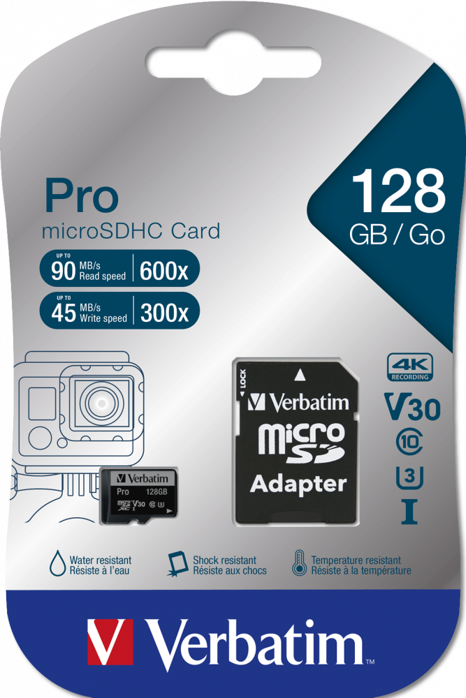Pro U3 128GB Micro SDXC Card