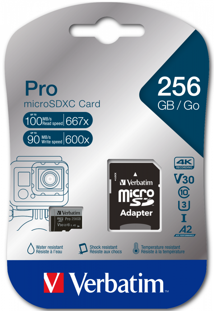 Pro U3 256GB Micro SDXC Card
