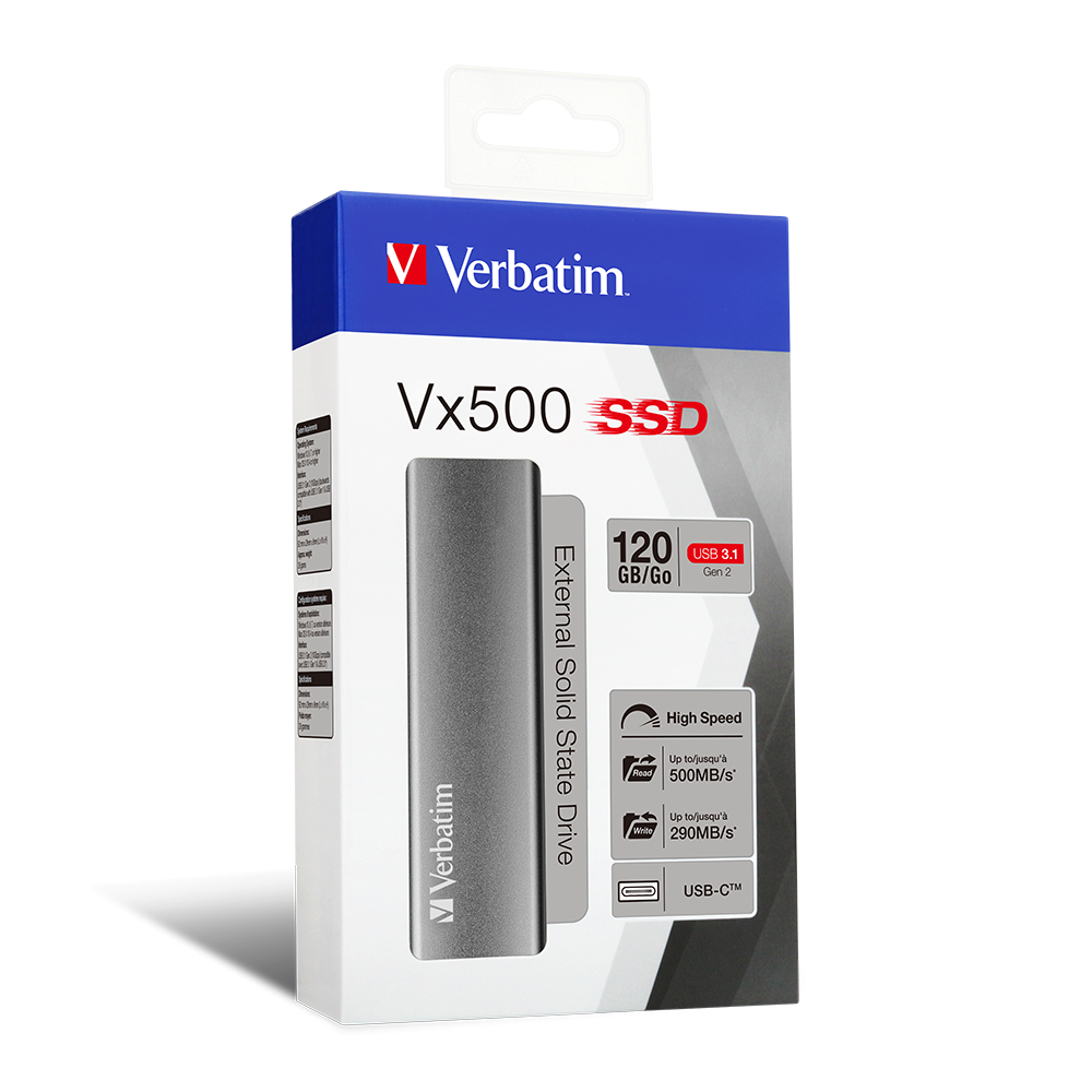 Vx500 External SSD USB 3.2 Gen 2 120GB